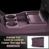 For Xiaomi Yu7 2025 2026 Car Center Armrest Hidden Silicone Storage Box Cup Holder Organizer Interior Stowing Accessories