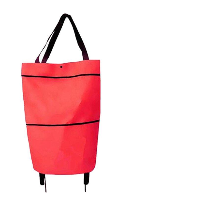 collapsible rolling tote