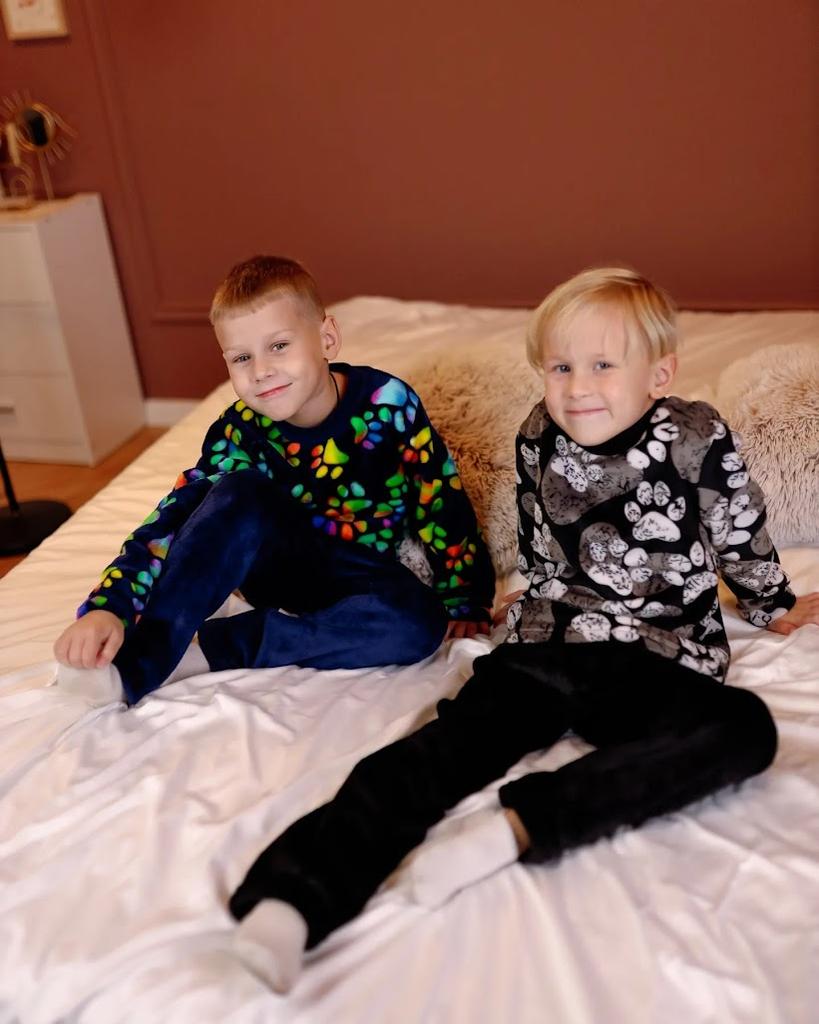 Boys’ Winter Pajama Set – Cozy Velsoft Fabric, Long Sleeve Top & Pants, Warm Sleepwear, Winter, 6079-035-4 HC
