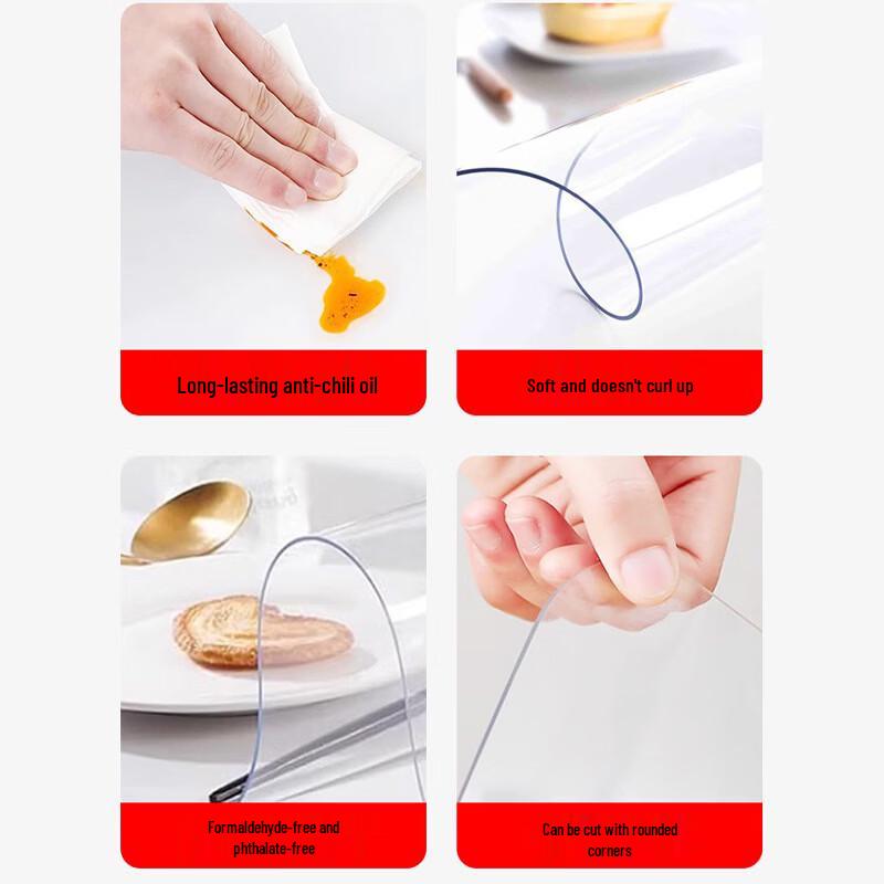 PVC Transparent Soft Glass Protective Mat