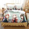 3D Anime Nijiyon Animation Printed Bed Set Duvet Cover Pillowcase Bedding Set Bed Linen Sheet Quilt Cover Full Queen King Size
