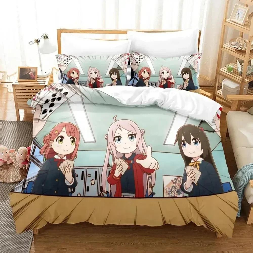 3D Anime Nijiyon Animation Printed Bed Set Duvet Cover Pillowcase Bedding Set Bed Linen Sheet Quilt Cover Full Queen King Size