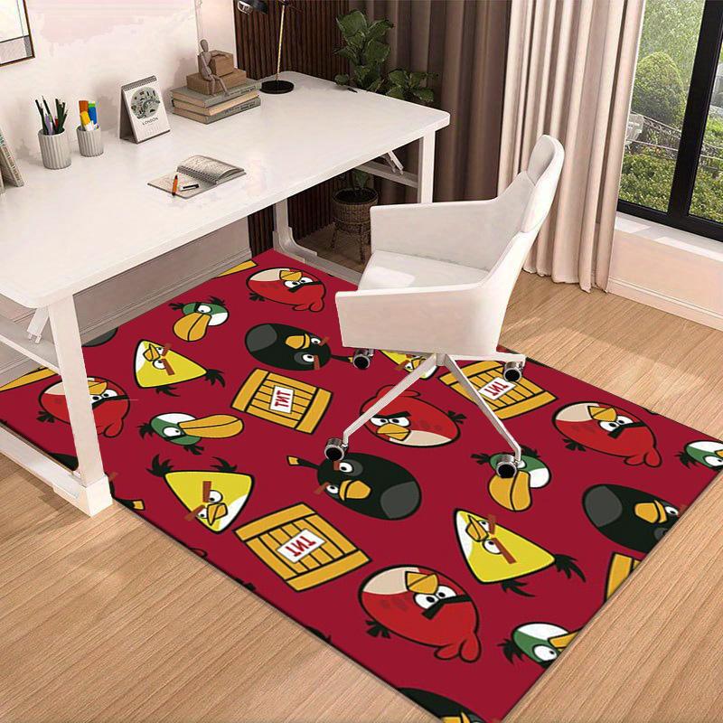 Red Birds Characters Collage Carpet, Chair Rug,Rug for Office Bedroom Living Rooms, Doormat Decor Fan Gift Christmas Gift