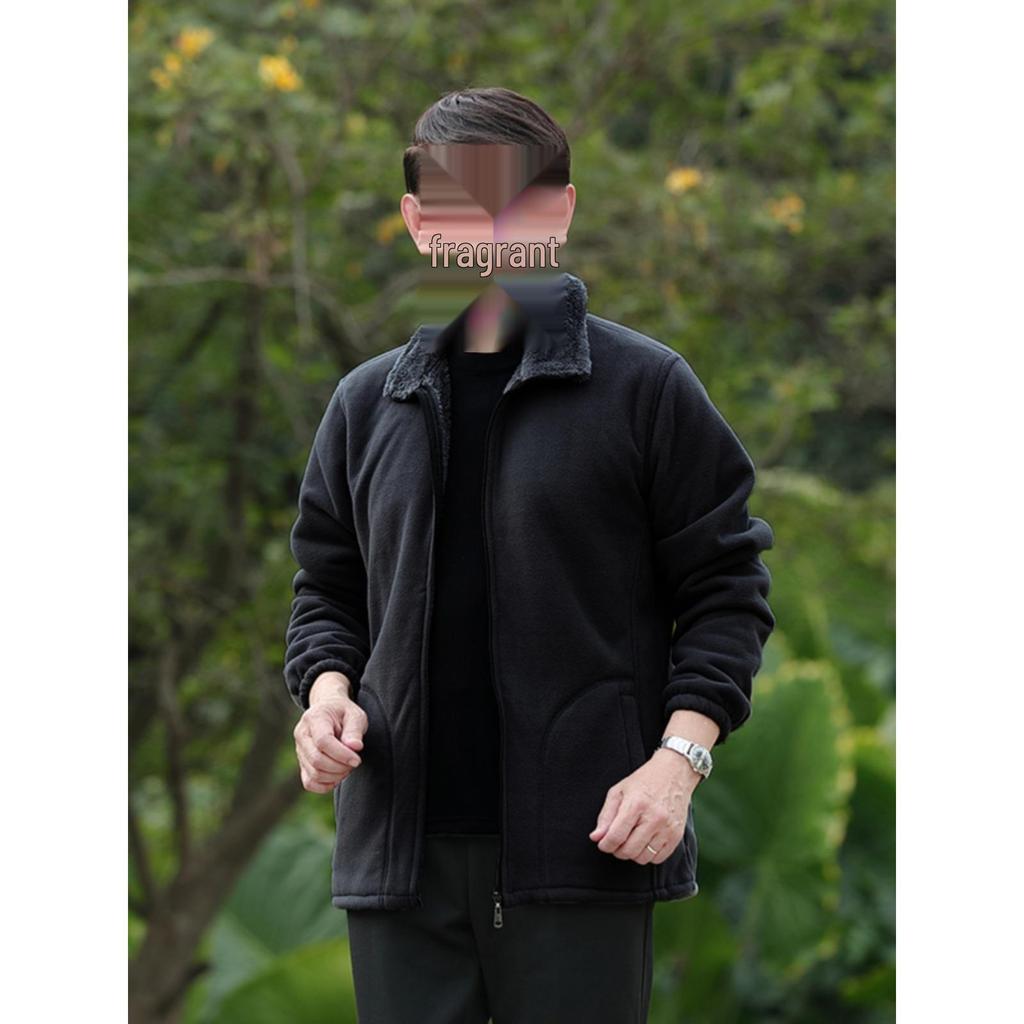 Men's Thickened Fleece Jacket - Spring Cardigan Outerwear