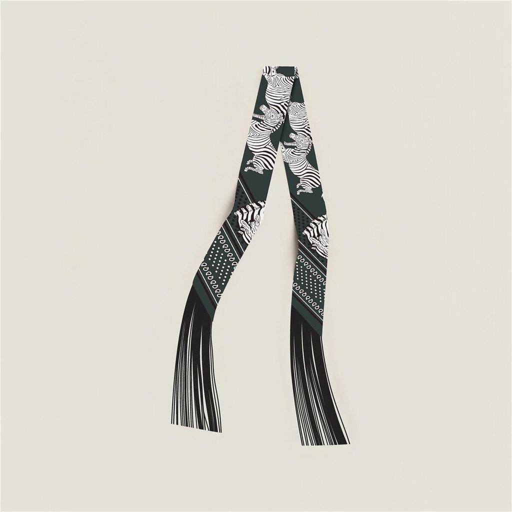 Dámská keprová hedvábná stuha v korejském stylu: Všestranný doplněk ke šále a tašce