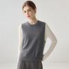 Lekasha Pure Cashmere Twelve-Needle Sleeveless Knit Vest for Autumn/Winter