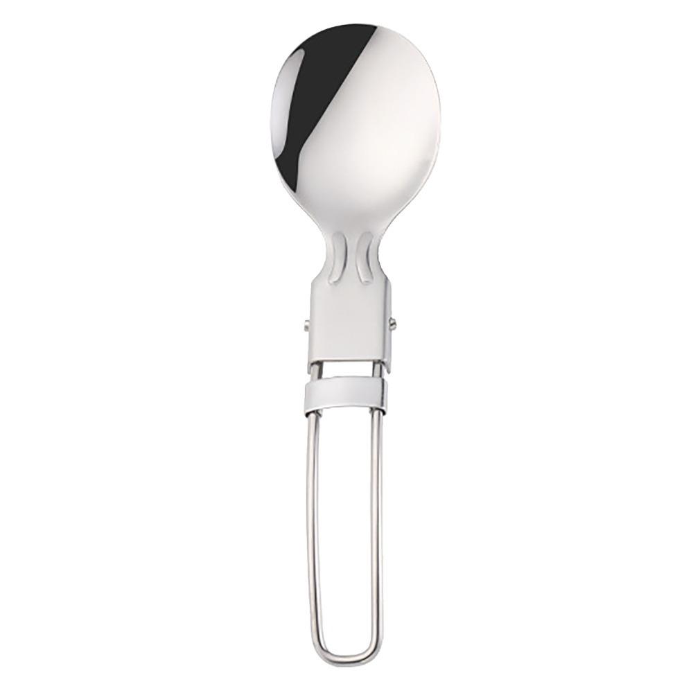 3Pcs 304 Stainless Steel Folding Spork Ergonomic Handle Flatware Kitchen Silverware Picnic