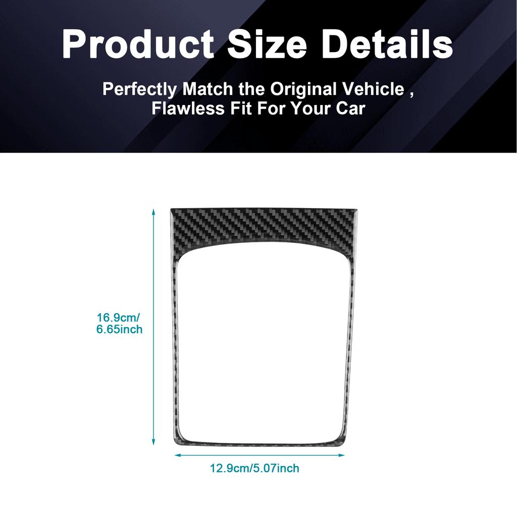 Real Soft Carbon Fiber Sticker For Volkswagen Polo 2002 2003 2004 2005 2006 2007 2008 2009 Car Manual Gear Shift Outer Frame
