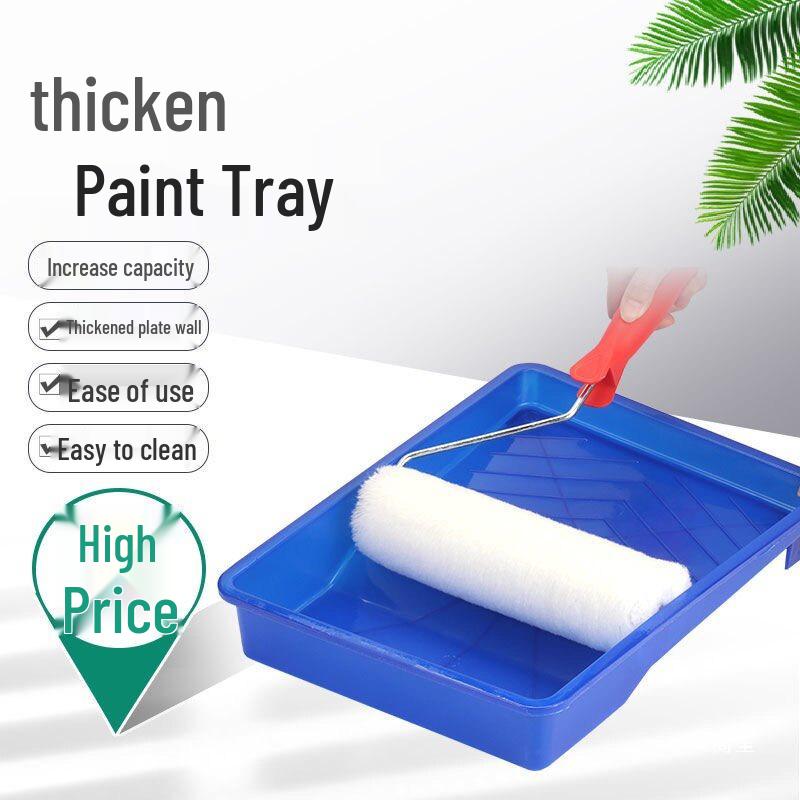 Large Capacity Thick Plastic Paint Tray for Wall Painting and Roller Application