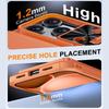 Mit Kartenhalter, Schiebefach für die Kamera und Ständer für iPhone 17 Pro Handyhülle, Anti-Fall PC+TPU Wallet Case - Orange