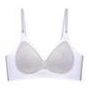 Langsha Underwear Women's Summer Thin Ice Silk Breathable and Seamless Small Breasts Gather Bras Without Steel Rings
