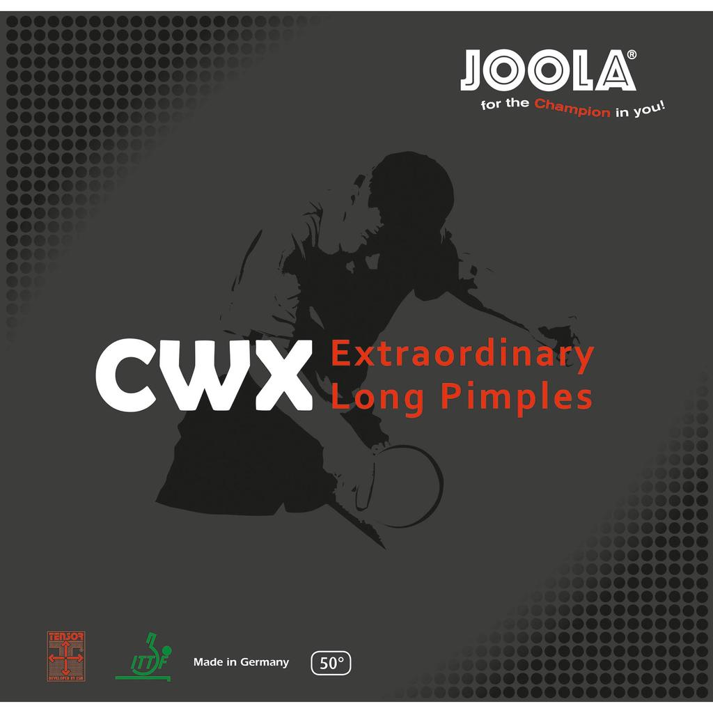 JOOLA Table Tennis Grain High Red TGRUB019 Rubber, High, Tension, CWX, (019) 0.5