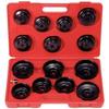 Bell Socket Set - Ks Tools - 150.9320 - 15 Pieces - 1/2-3/8 - Red