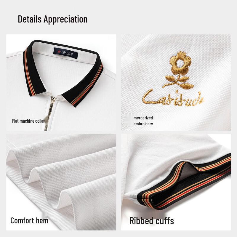 MONTAGUT Men's Summer Short-Sleeve Polo Shirt