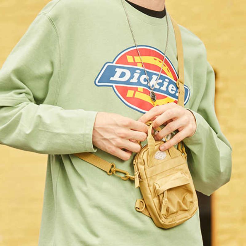 New Dickies Polyester Handbag, Shoulder Bag, Crossbody Bag Regular Unisex Yellow DK009533