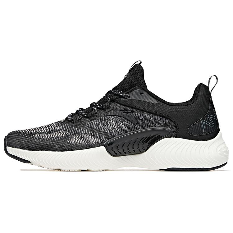 

new Anta Shock Absorbers Slip Resistant, Abrasion Resistant, Breathable Low Top Running Shoes Men s Black Gray 39