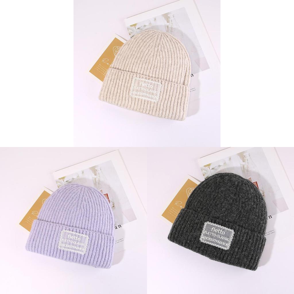 Fashion Letter Knit Hat With Warmth And Windproof Protection For Autumn Winter Fashion