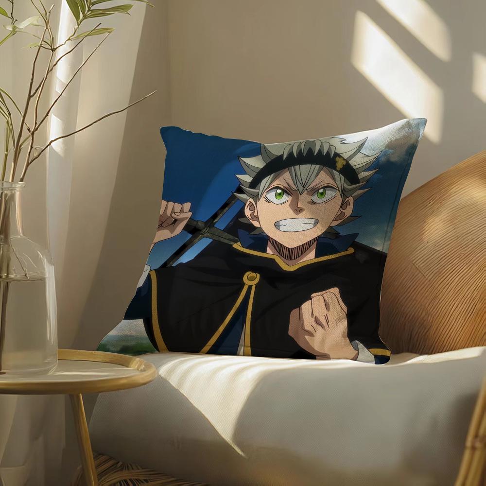 Hotanimecartoonblackclover Pillow Case Pillowcase, Double-Sided Printed, Sofa Cushion, Bedroom Headboard