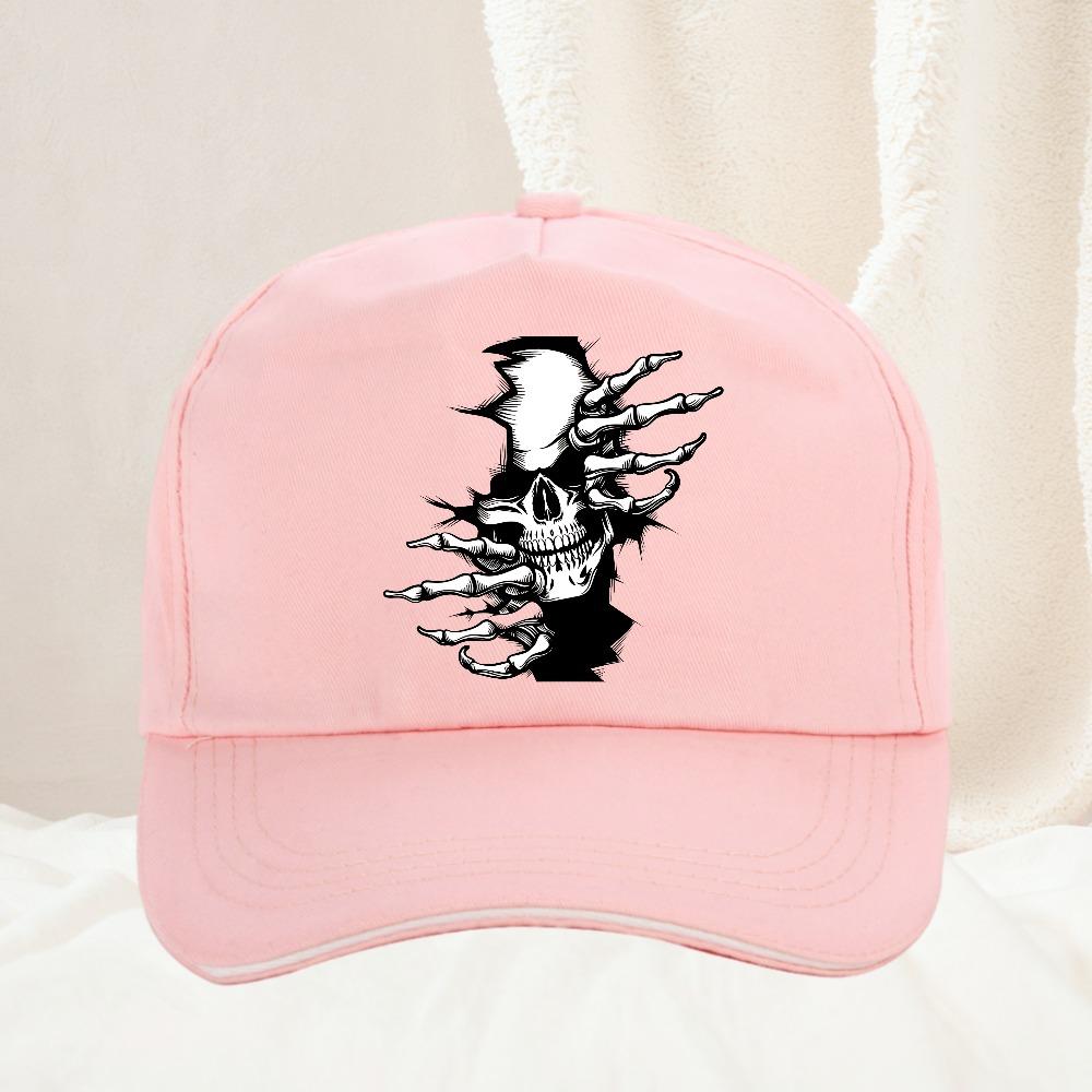 Hellfire Demon Flame Skull Print Baseball Cap Retro Streetwear Fashion Unisex Daily Commute Outdoor Hiking Fan Gift