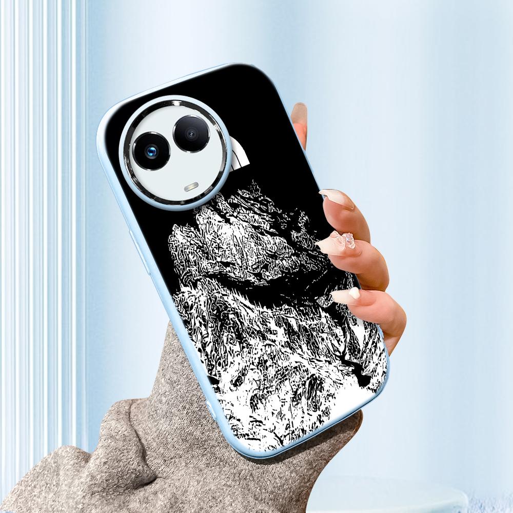 

Сплошной цвет с серебряным краем линзы, жирный корпус, мягкий ТПУ, жидкий силиконовый чехол, противоударный чехол для телефона для OPPO Reno Realme OnePlus Realme Note 50 синий