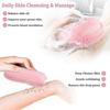 3 Pack Double Sided Silicone Body Scrubber Bath Brush for Deep Cleansing, Exfoliating, Super Soft Si