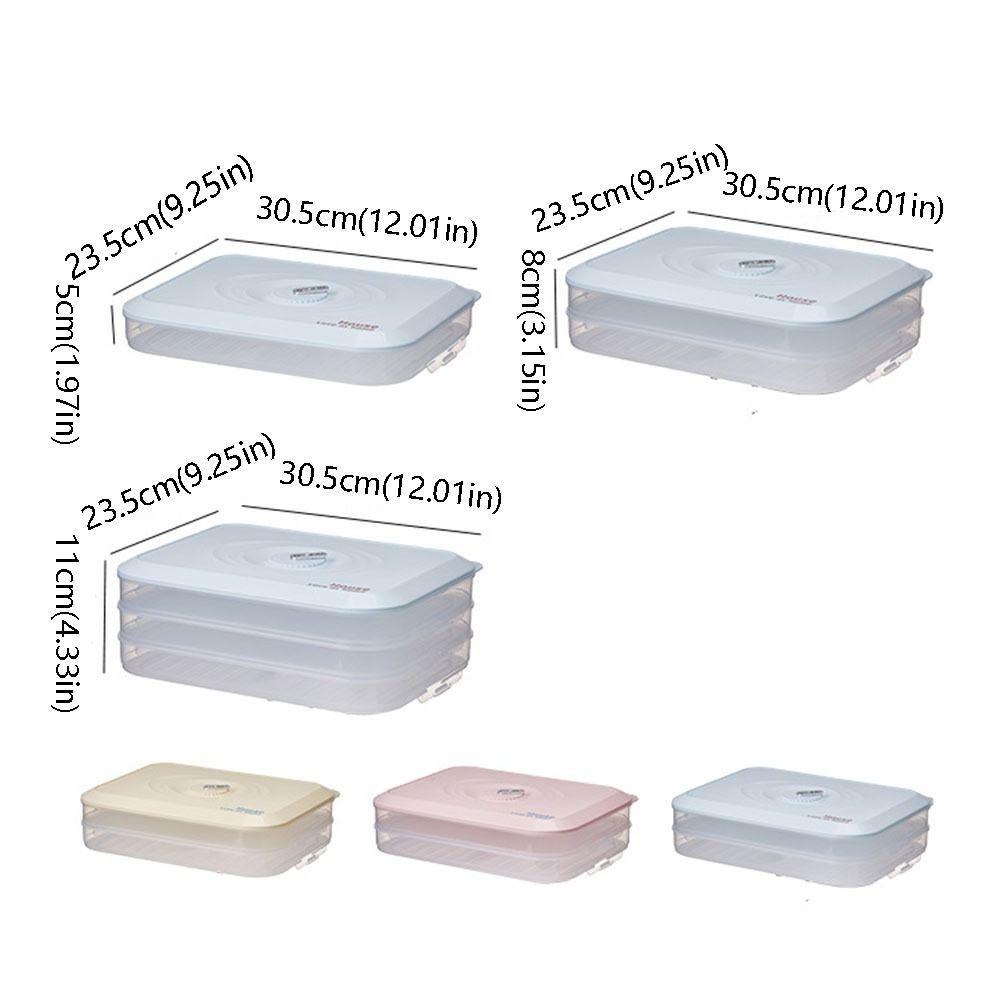 Stackable Dumpling Storage Box Fresh-Keeping Frozen Dumpling Storage Box Refrigerator