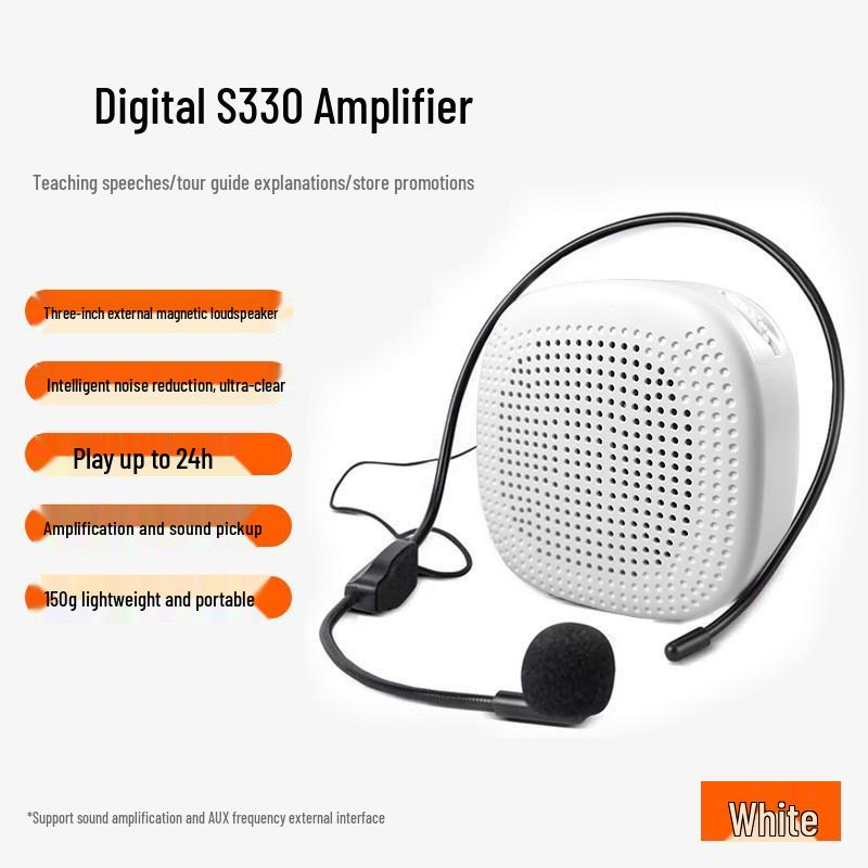 Alto-falante Sem Fio Portátil Little Bee com Microfone de Lapela para Professores e Eventos de Dança