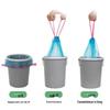 Large Drawstring Kitchen Trash Bags, Automatic Closure, Thick Disposable Cleaning Bags 