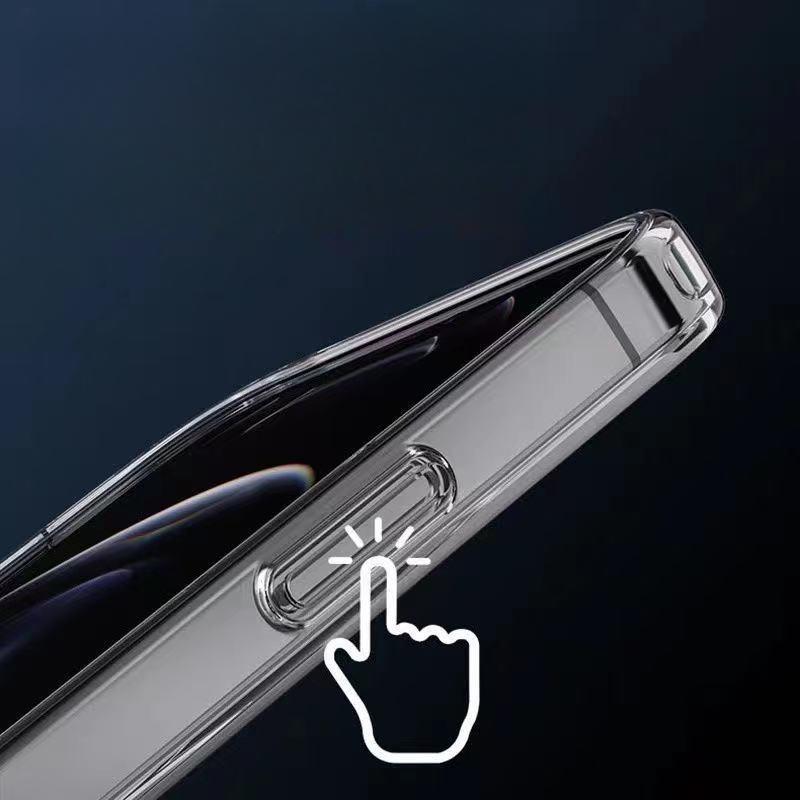 Applicable To IPhone16/14Pro Apple 15/13ProMAX Transparent Magnetic Magsafe Charging Mobile Phone Case Cover