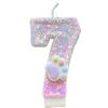 1PC Non-Toxic Soy Wax Candles Candle Adorable Cat Paw & Number Candle Set Cat Claw Digital Birthday Candle 7.5x4cm