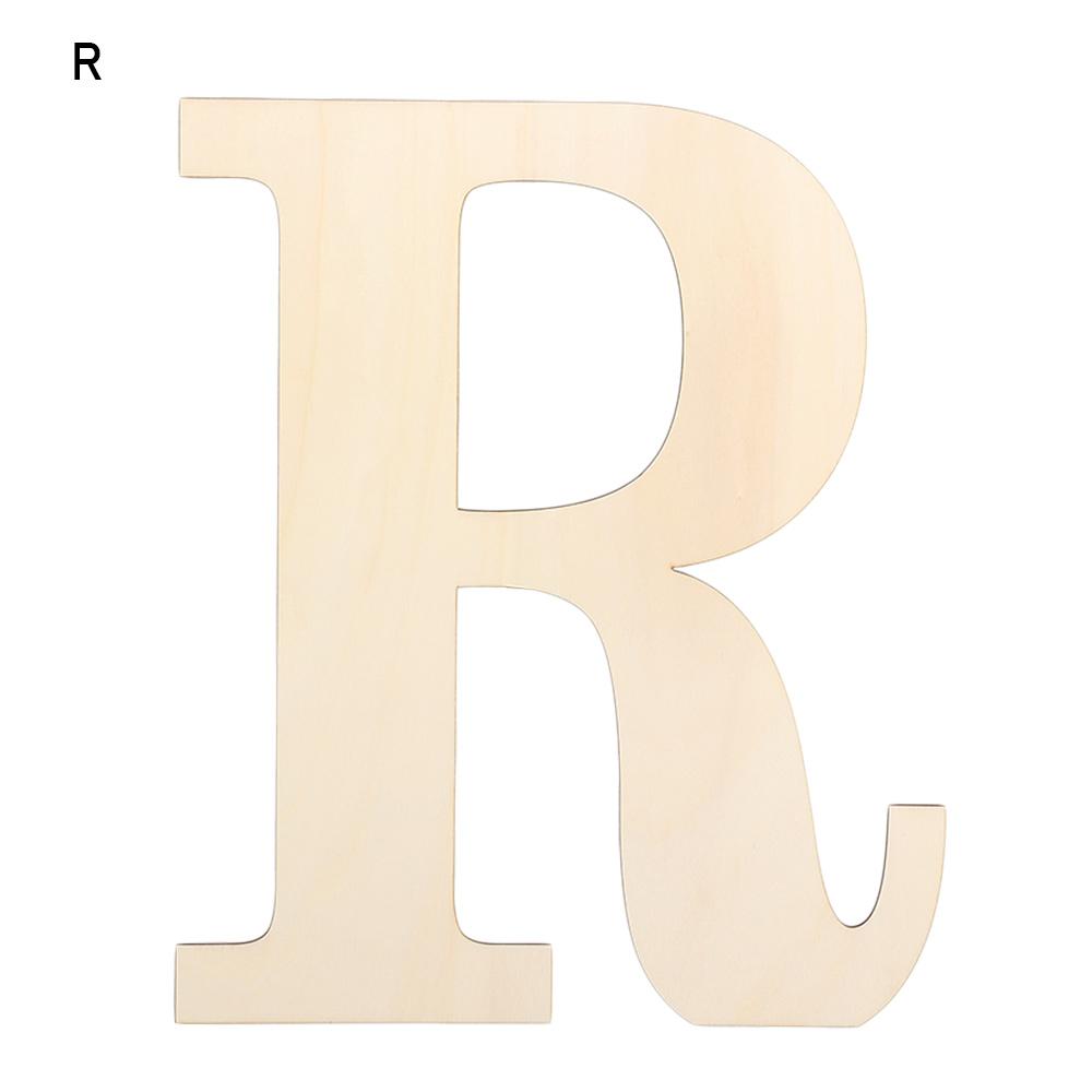 Semi-finished Party Supplies Home Decoration DIY Wood Craft Unfinished Alphabet Blank Paintable 30CM Wooden Letters