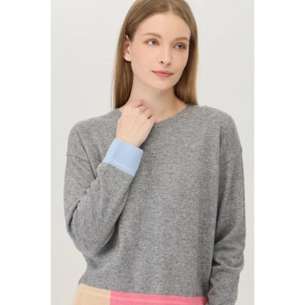 Block Point Cashmere Wool Knit Bakp66561