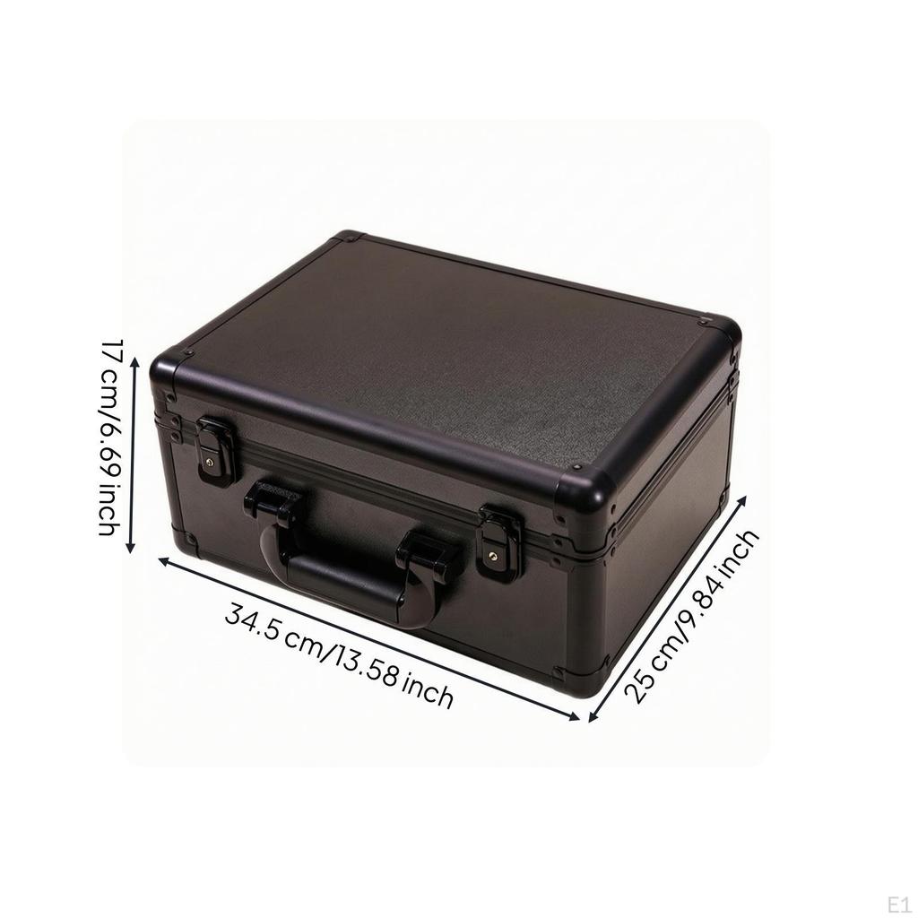 Aluminum Hard Tool Case | Reinforced Rounded Corners, Travel Friendly, Case, for
