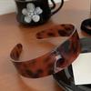 European And American Personality Tortoiseshell-patterned Teeth Wide Edge Headband Retro Plate Non-slip Headband Pressure Hair Clip Face Wash