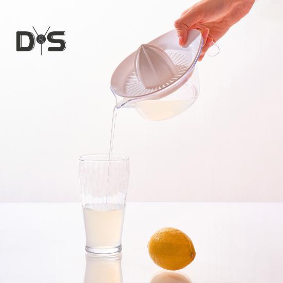 Exprimidor manual de cítricos y limones con taza medidora y rallador, herramienta de cocina que ahorra espacio para jugo, molienda de ajo y separación de yemas de huevo.