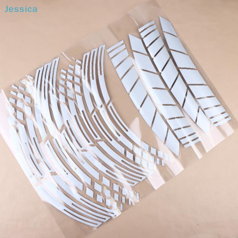 Hot 21/18 Inch's For Reflective Motorcycle Wheel Stickers Hub Decal Rim Stripe (PVC Motorcycle Wheel Stickers)
