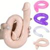Double-Ended Dildo Adult Toy for Lesbian 16.93 Inch Women's Flirting Double-headed Masturbator Waterproof and Flexible Bisexual Gay Sex Toy