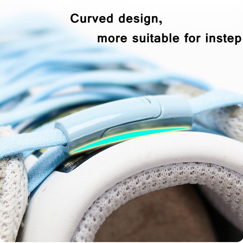 Colorful Magnetic Lock elastic Shoelaces Without ties Elastic Laces Sneaker No Tie Shoe laces Kids Adult Flat Shoelace for Shoes