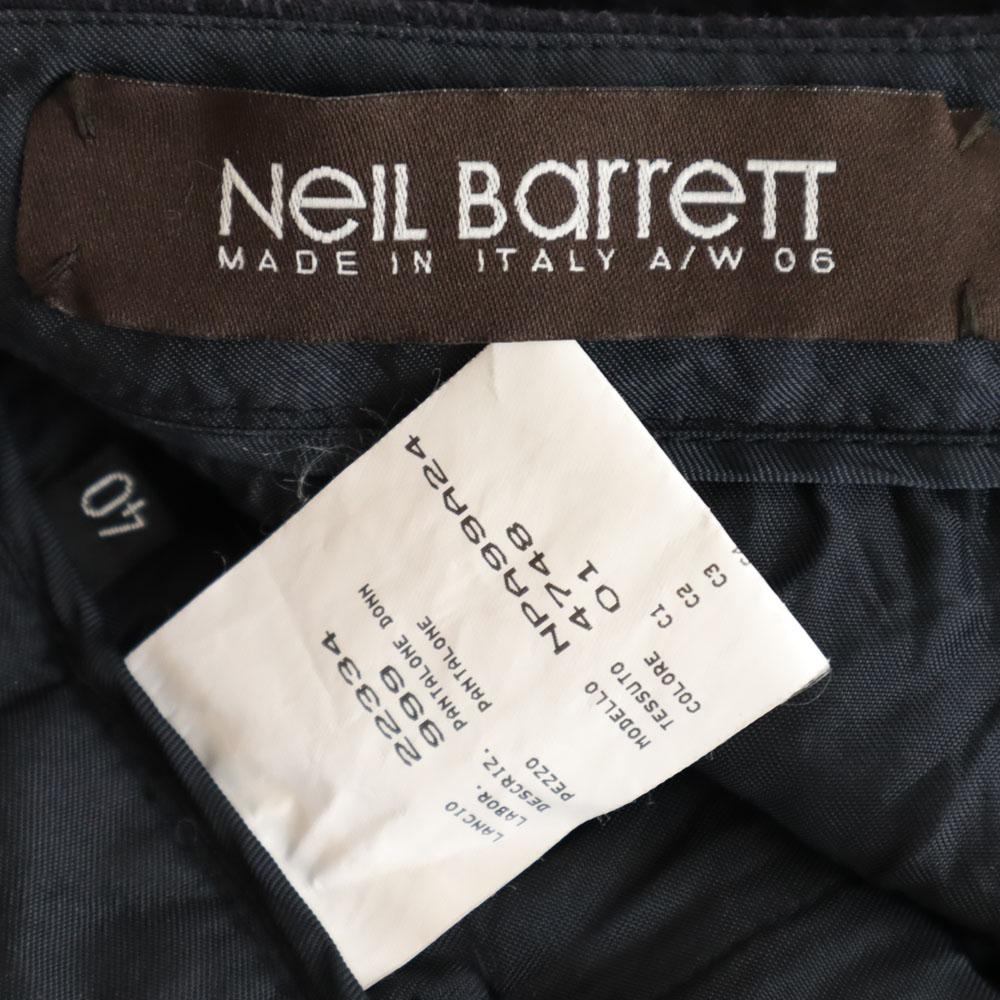 NEIL BARRETT made in Italy Long pants w40 black Men's Used
