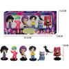 Neues 6-teiliges Set 10CM Anime Kpop Dämonenjäger Jungen und Mädchen Serie Figur Spielzeug Dekoration Statuen Ornamente Weihnachtsspielzeug Geschenke
