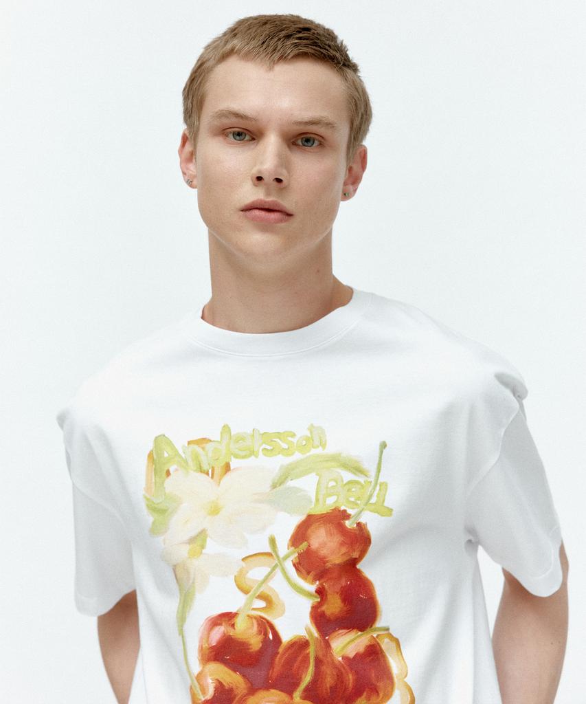 ADSB ANDERSSON BELL (Essential) Unisex Fruit T-Shirt Atb1407U(White)