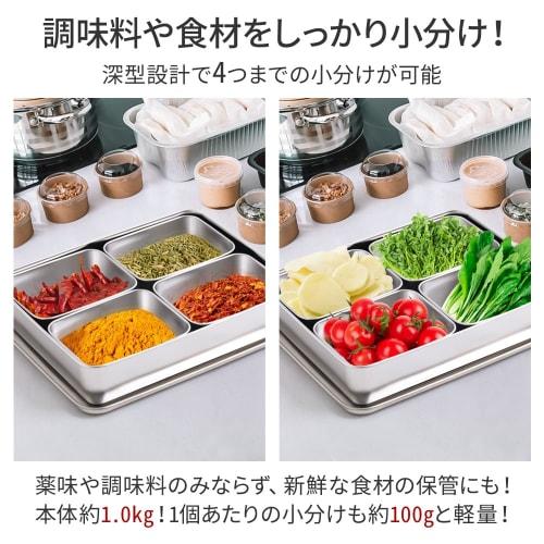 Seathestars Stainless Steel Condiment Containers, 4-Pack, Commercial-Grade Condiment Containers (4 Nakako Containers)