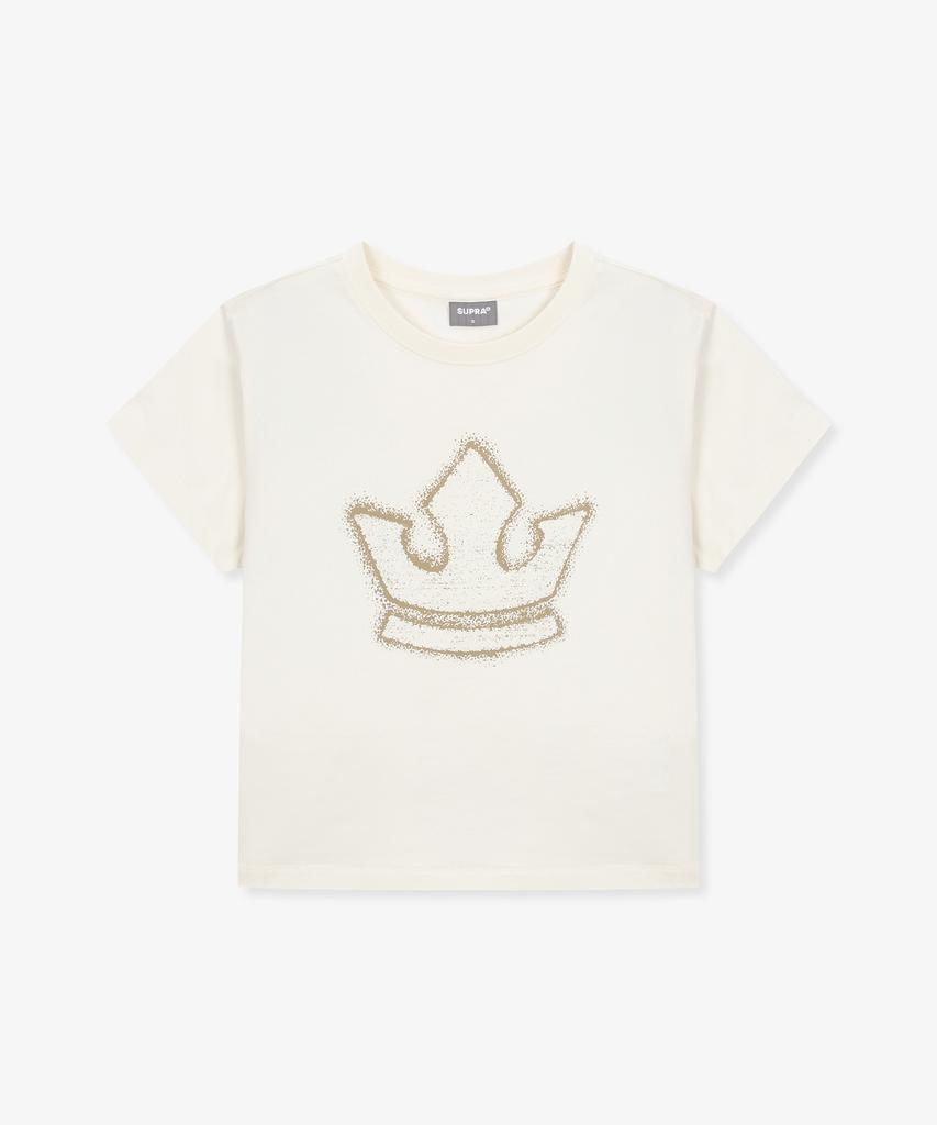 SUPRA Women'S Small Crown T-Shirt (Ivory)