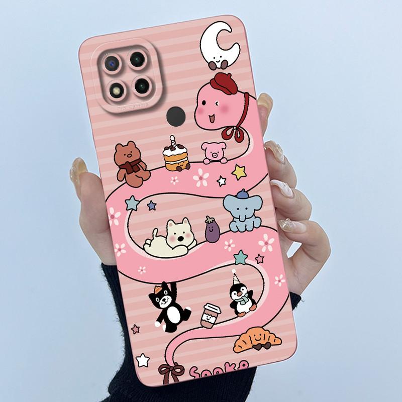 Fashion Simplicity Phone Case For Xiaomi Redmi 9C NFC Soft Liquid Silicone Fundas Redmi9C Redmi 9 C Camera Protection Cover Case