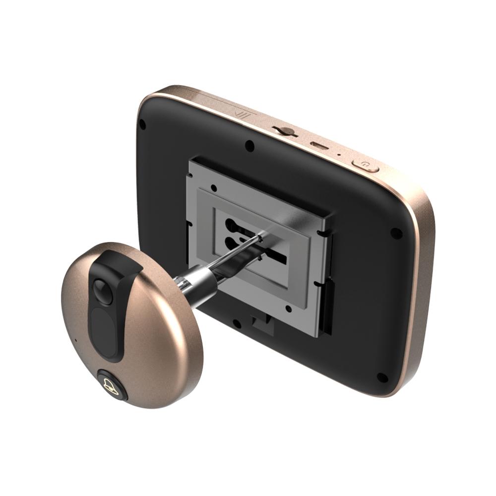 LCD Digital Door Viewer Doorbell Camera 1800mah Electronic Cat Eye Camera Photo Monitor Home Wireless Video Doorbell 4.3Inches