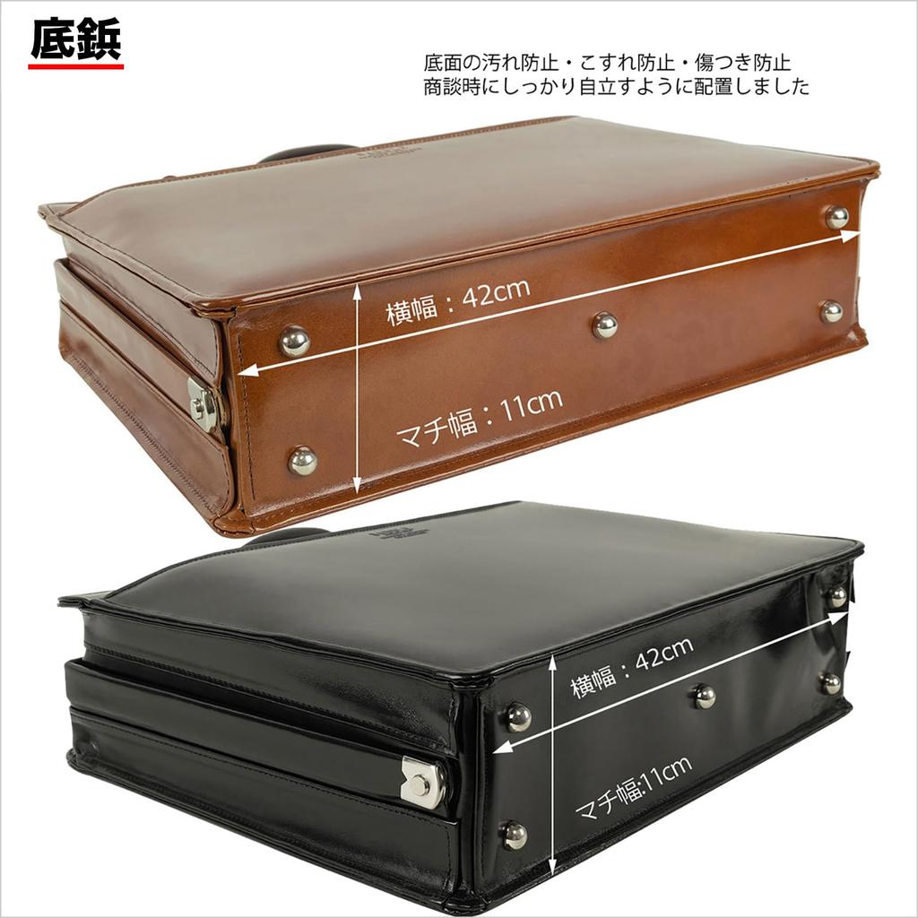 Luxury Genuine Leather Dulles Natural Wood Compatible with A4 Made In Produced In Toyooka Set of 2 Cable Bands Made by Takehachi Tm0648 Bag, Handle,