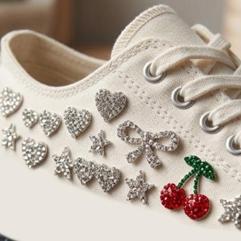 10Pcs Decorative Rhinestones Appliques Sparkling Iron On Rhinestones Patches For Handmade Garment Tshirts Jeans Jackets Bag Sewing Embellishment