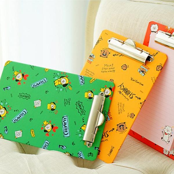Line Friends BT21 Clipboard + Pad Set 155 X 250 Mm, Suki, 2 Set