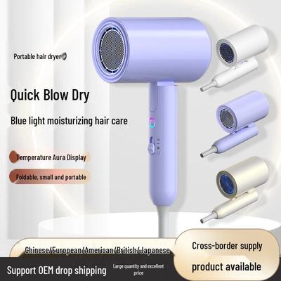Portable High-Power Foldable Hair Dryer for Home, Hotel, or Student Use