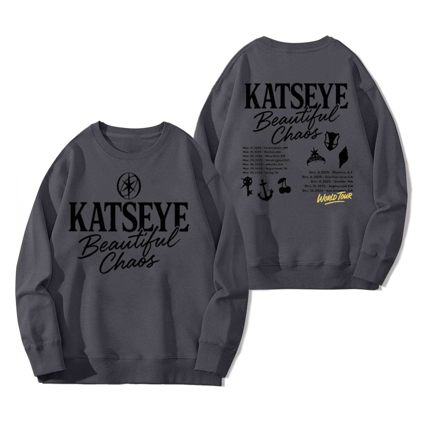 

Женский модный и повседневный пуловер с длинным рукавом и принтом XXL